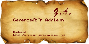Gerencsér Adrienn névjegykártya